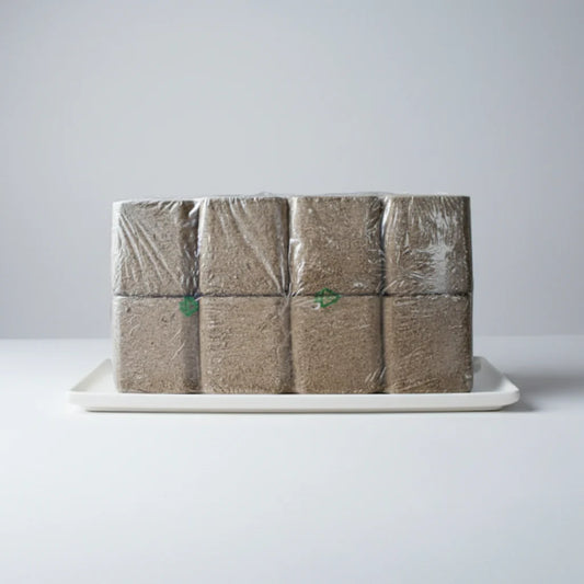 Leños comprimidos cuadrados