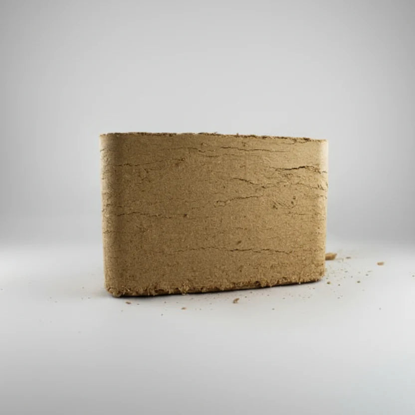 Leños comprimidos cuadrados